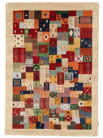 Piccolo Gabbeh Loribaft Tappeto 138X197 Lana