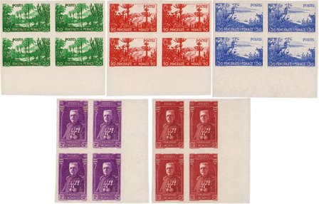 Monaco - YT ND135-139 - Utakket - 4-blok - Postfrisk