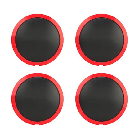 4 kpl pyörän napahattua 68078419AC korkea kovuus keskiöhattu kromi reunuksella korvaava FIAT 500 2007-2019 punainen ympyrä valkoinen kirjain