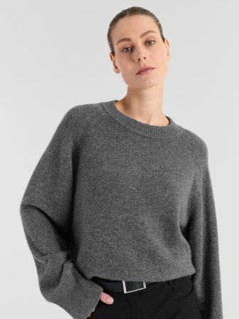 Kashmina - Kashmirgenser "Signy" - Dark grey - Size S