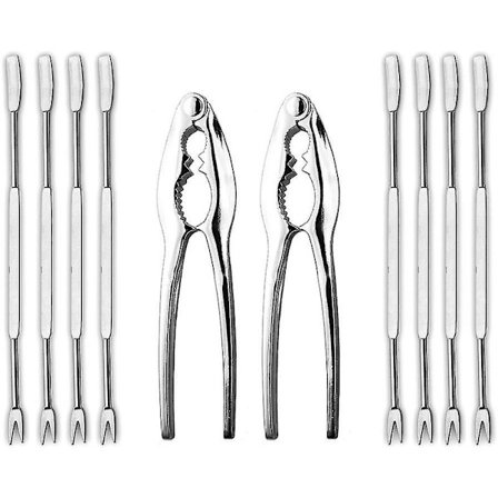 10-delt hummer- og spikersett, knuse- og krabbebeinverktøy