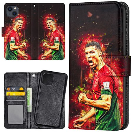 iPhone 14/15 Plus - Plånboksfodral/Skal Ronaldo