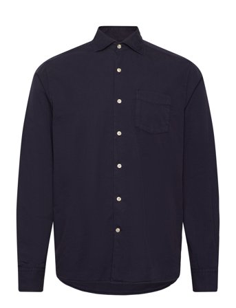 Oscar Jacobson Reg Fit Wide Spread C Gd Twill - Navy - S