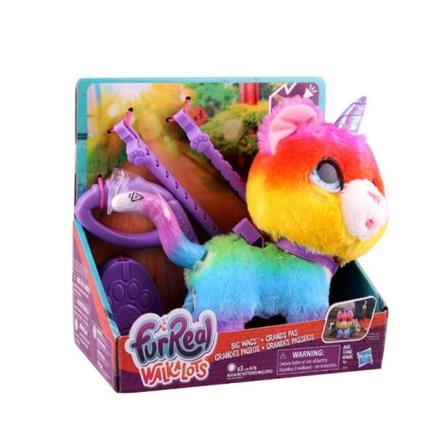 Ekte venner E5307EU5 FRR WALKALOTS Big Unicorn Rainbow Colours barn leker