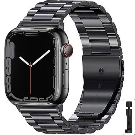 Metallrem för Apple Watch Ultra 49 mm 8 7 45 mm 41 mm Smart Watch Armband i rostfritt stål för Iwatch 6 5 4 3 Se 44 ​​mm 42 mm 40 mm