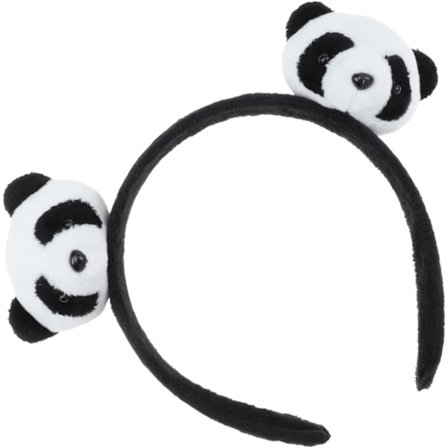 2 stk. Panda hårnål Dyre Scrunchies Ører Pandebånd Voksen Hårklemmer