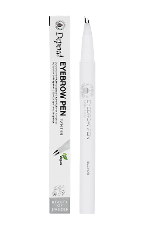 Depend Perfect Eye Eyebrow Pen Twin Thin Ögonbryn Dam Brun 1 PCS