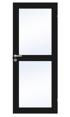 Swedoor Unique GW 02L Innerdörr svart ek 625x1940 mm, Dörrar