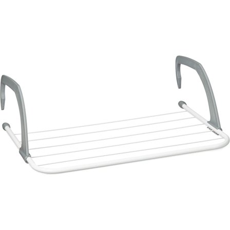 Klädtorkningsställ - Hängande ställ för radiator och balkong, Liten storlek, 3m Stor torkkapacitet, Vit, 50cm Längd