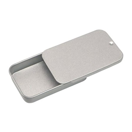 Set med 10 rosa Sakura-plåtburkar med skjutlock