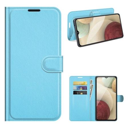 Klassisk Samsung Galaxy A22 4G flip etui - Blå Blue