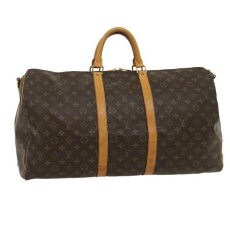 Louis Vuitton Vintage, Pre-owned Canvas Keepall Bruin, Dames, Maat:ONE Size