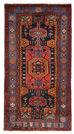 Medailonový Malý Hamedan Koberec 79X151 Vlna