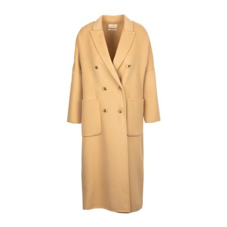 ViCOLO, Double-Breasted Coats Beige, Dames, Maat:M