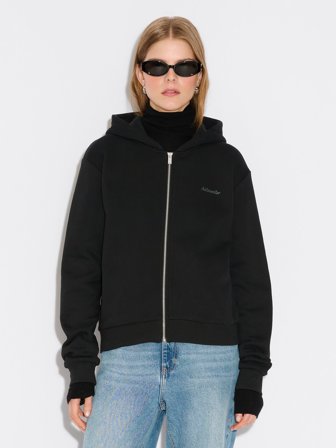 Holzweiler W Regular Zip Hoodie - Black - Women's - Large