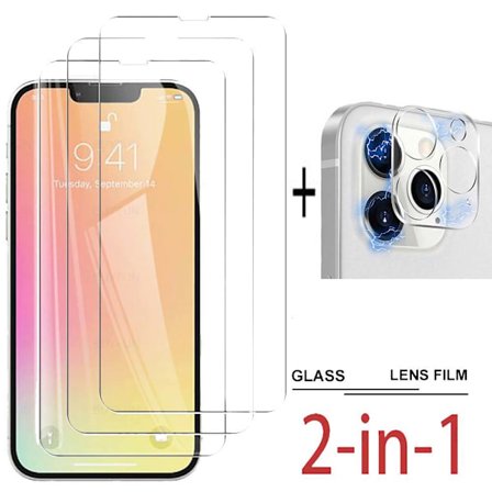 3-in-1 iPhone 13 Pro Fram- & Baksida + Kameralinsskydd