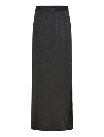 Hana Long Snake Pencil Skirt Black Ahlvar Gallery