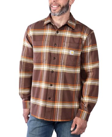 Carhartt Workwear Flannel L/S Plaid Shirt Chestnut
