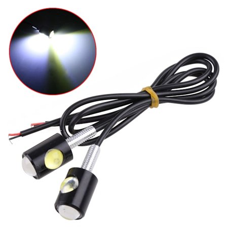 Universal Motorcykel registreringsskylt LED-ljus 12V Mini Lampa Motorcykel Bromsljus