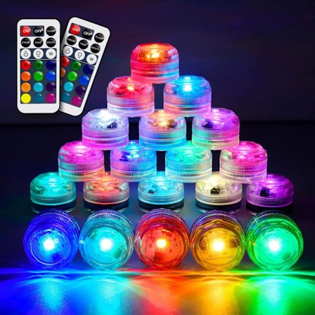 LED Mini Ljus Vattentäta RGB Teeljus Multicolor
