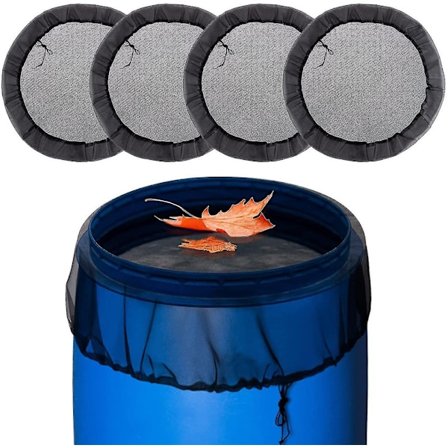 4 st Nätöverdrag för Regnvattentunna med Dragkedja (4-pack)