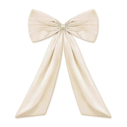 Party Rosett Dekoration, 60cm Bredd 82cm Fåll, Vit, För Festbakgrunder Barnrum Presentinslagning