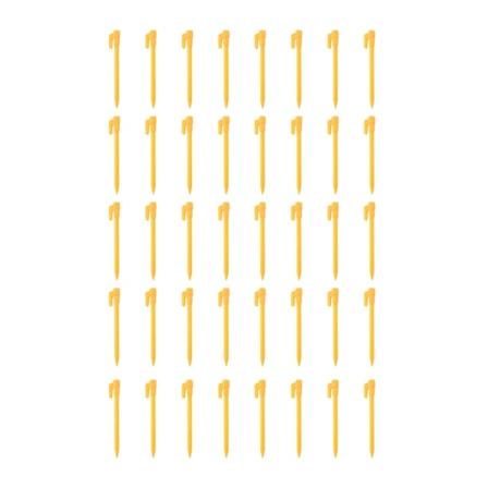 40 kpl Leirintätyökalut Muoviset Telttanauloja Hiekka Maan Vaarnat Ulkoilma Leirintä Telttan Katokset Keltainen T