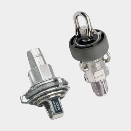 Otočný závěs lana & adaptér tackového rohu Seldén GX25, pro CX45, pro Ø15 mm AT-lano, pro asymetrický spinakr/gennaker