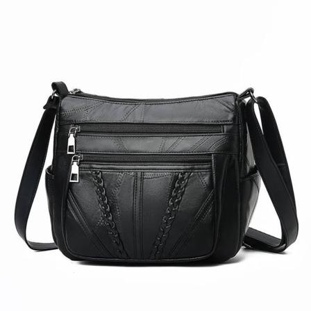 Mote crossbody-veske med flere lag og stor kapasitet - Perfekt