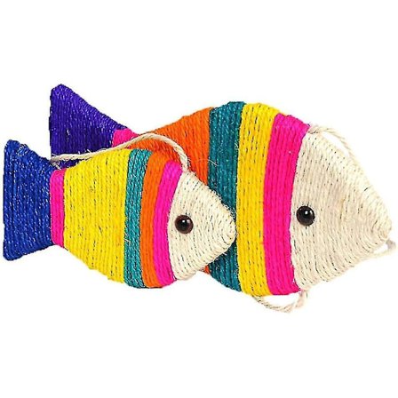 Kissan kala lelu sisal köysi kissa raapimislevy kissa interaktiiviset lelut sisal raapimis lelu kissoille pentu