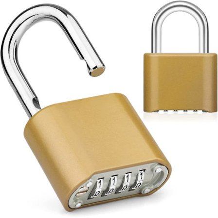 4-sifret kombinasjonslås, 1 kombinasjonslås for utendørs skap, vanntett sinklegering