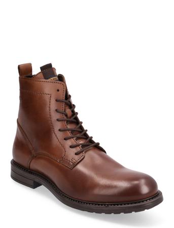 Jfwfrances Leather Boot Brown Jack & J S