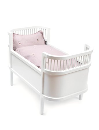 Smallstuff Rosaline Doll Bed, White - White - 53X 28X 35CM