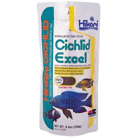 Hikari - Cichlid Excel Medium 250g - Akvaristikk - Fiskefôr & fiskemat - Fôrpellets & sticks - ZOO.no