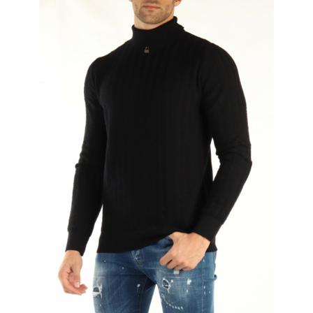 Richmond, Turtlenecks Zwart, Heren, Maat:L