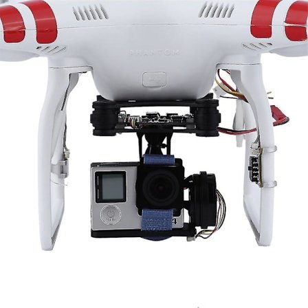 Black Fpv 2 Axle Borstless Gimbal Med Controller För Dji Phantom Gopro 3 4