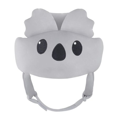 Vauvan päänsuoja ryömimiseen ja kävelyyn – pehmeä, hengittävä muotoilu säädettävällä hihnalla, 360° iskusuojalla 8–18 kuukauden ikäisille, harmaa