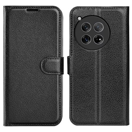 Classic OnePlus 12 flip etui - Svart