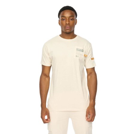 Duck and Cover Adamsberg T-shirt för män S Off White