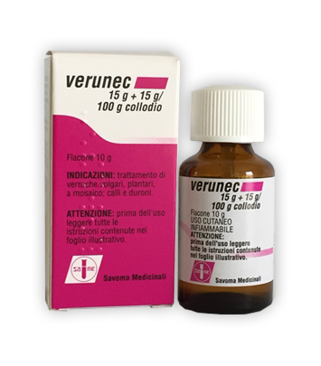 Verunec Flacone 15g+15g/100g Collodio