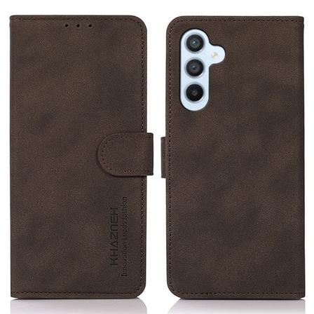 SKALO Samsung A25 5G KHAZNEH Pungetui i PU-læder - Brun Brown