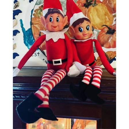 42cm Julemandens Elf, der Opfører sig Dårligt, Plyslegetøj, Nyhed, Lang, Bøjlig, Slem Dreng, Elf på Hylden, Julemandens Elver Dukke (FMY)