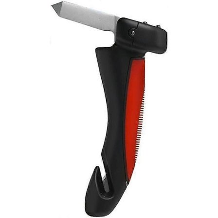 Car Cane Mobilitetshjälp Ståstöd Portabelt Grepphandtag Allt-i-ett Bil med Inbyggd LED-Ficklampa Bältesskärare och Fönsterkross