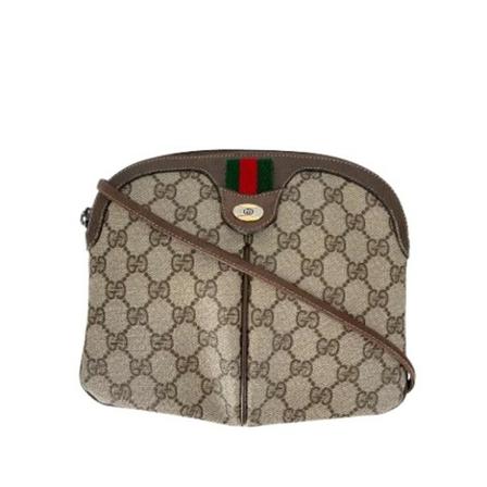 Gucci Vintage, Pre-owned Coated canvas crossbody-bags Bruin, Dames, Maat:ONE Size
