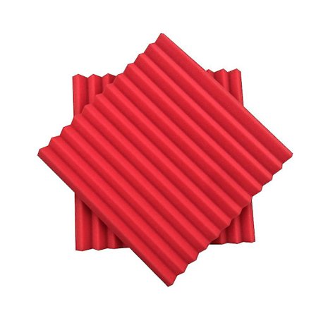 12 stk. Lydisolerende bomuldstrekantriller Lydabsorberende skumplade