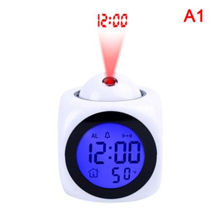 Kreativ Lcd Digital Projektion Väckarklocka Display Röst Repo