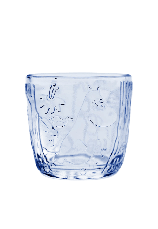 Arabia Mumin glas 28cl ljusblå 2st Blå 28 CL