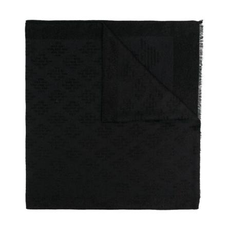 Emporio Armani, Silky Scarves Zwart, Heren, Maat:ONE Size