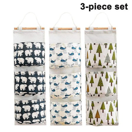 Veggmontert oppbevaringspose, vanntett over dørskaporganisator (Stil 2)