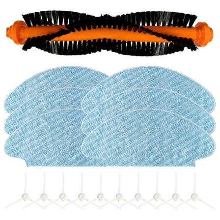 Reservedele til Medion MD 19601 robotstøvsuger, tilbehør, hovedsidebørster, moppepuder